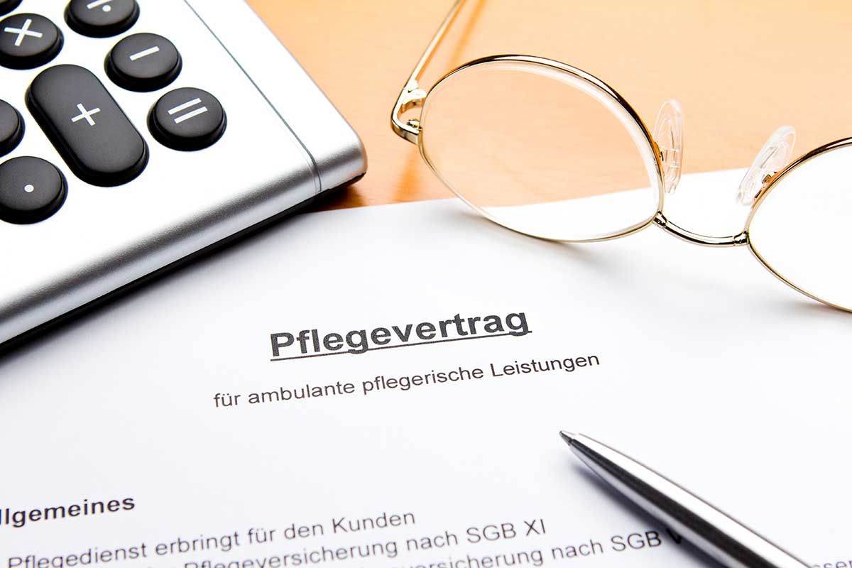 Pflegevertrag
